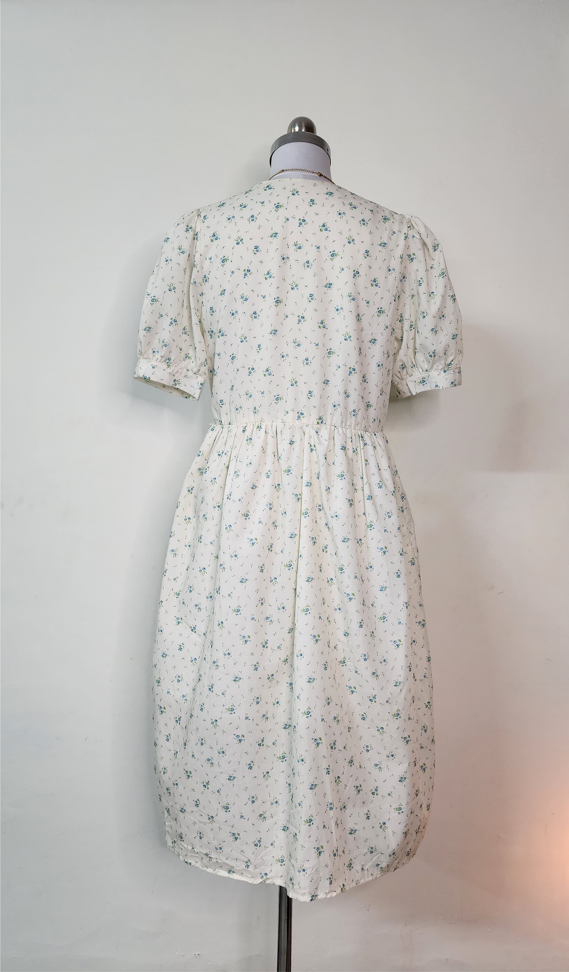Floral Button-Front Midi Dress